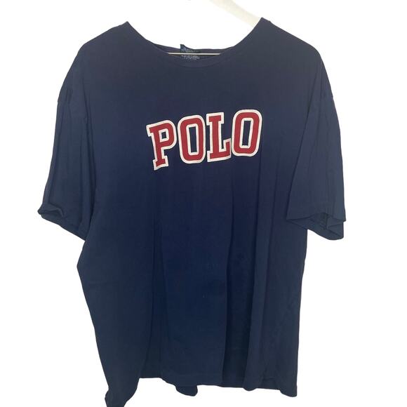 Y2K Polo Classic Spellout Logo T Shirt - Men's Size XXL - Picture 1 of 4